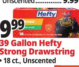 Ocean State Job Lot 39 Gallon Hefty Strong Drawstring offer