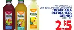 Bravo Supermarkets TROPICANA REFRESHERS DRINKS offer