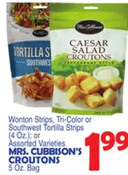 Bravo Supermarkets MRS. CUBBISON'S CROUTONS 5 Oz. Bag offer