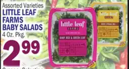 Bravo Supermarkets LITTLE LEAF FARMS BABY SALADS offer