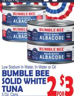 Bravo Supermarkets BUMBLE BEE SOLID WHITE TUNA offer