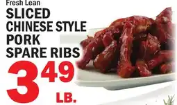 Bravo Supermarkets SLICED CHINESE STYLE PORK SPARE RIBS offer