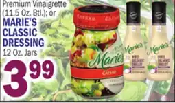 Bravo Supermarkets MARIE'S CLASSIC DRESSING 12 Oz. Jars offer