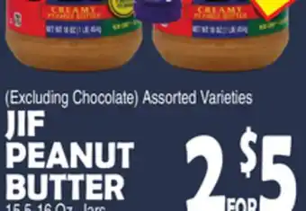 Bravo Supermarkets JIF PEANUT BUTTER offer