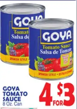 Bravo Supermarkets GOYA TOMATO SAUCE offer
