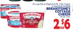 Bravo Supermarkets BREAKSTONE'S COTTAGE CHEESE 16 Oz. Cntr offer