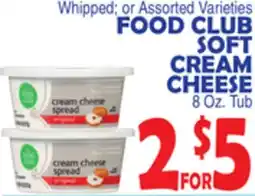 Bravo Supermarkets FOOD CLUB SOFT CREAM CHEESE offer