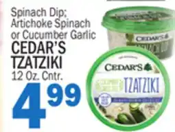 Bravo Supermarkets CEDAR'S TZATZIKI offer