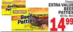 Bravo Supermarkets EXTRA VALUE BEEF PATTIES offer