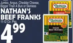 Bravo Supermarkets NATHAN'S BEEF FRANKS offer