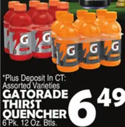 Bravo Supermarkets GATORADE THIRST QUENCHER offer