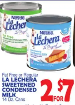 Bravo Supermarkets LA LECHERA SWEETENED CONDENSED MILK offer
