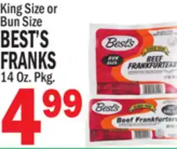 Bravo Supermarkets BEST'S FRANKS offer