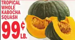Bravo Supermarkets TROPICAL WHOLE KABOCHA SQUASH offer