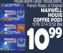 Bravo Supermarkets MAXWELL HOUSE COFFEE PODS offer