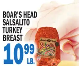 Bravo Supermarkets BOAR'S HEAD SALSALITO TURKEY BREAST offer