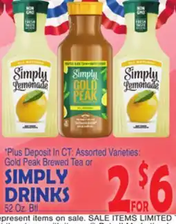 Bravo Supermarkets SIMPLY DRINKS offer