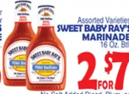 Bravo Supermarkets SWEET BABY RAY'S MARINADE offer