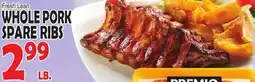 Bravo Supermarkets WHOLE PORK SPARE RIBS offer