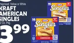 Bravo Supermarkets KRAFT AMERICAN SINGLES offer