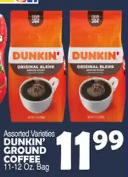 Bravo Supermarkets DUNKIN' GROUND COFFEE offer