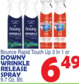 Bravo Supermarkets DOWNY WRINKLE RELEASE SPRAY offer