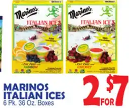 Bravo Supermarkets MARINOS ITALIAN ICES offer