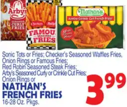 Bravo Supermarkets NATHAN'S FRENCH FRIES offer