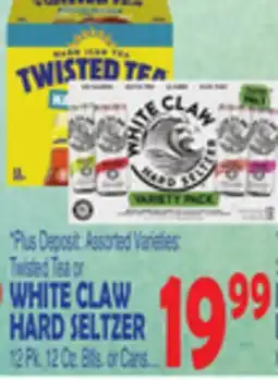 Bravo Supermarkets WHITE CLAW HARD SELTZER offer