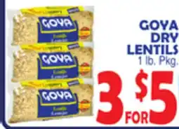 Bravo Supermarkets GOYA DRY LENTILS offer