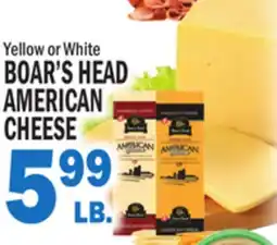 Bravo Supermarkets BOAR'S HEAD AMERICAN CHEESE offer