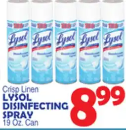Bravo Supermarkets LYSOL DISINFECTING SPRAY offer