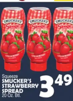 Bravo Supermarkets SMUCKER'S STRAWBERRY SPREAD offer