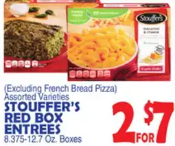 Bravo Supermarkets STOUFFER'S RED BOX ENTREES offer