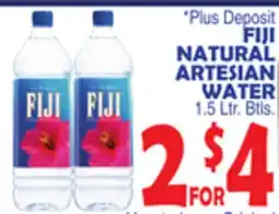 Bravo Supermarkets FIJI NATURAL ARTESIAN WATER offer