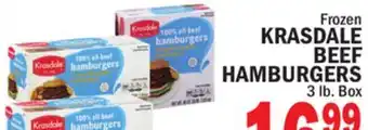 Bravo Supermarkets KRASDALE BEEF HAMBURGERS offer