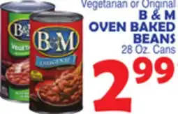 Bravo Supermarkets B & M OVEN BAKED BEANS offer