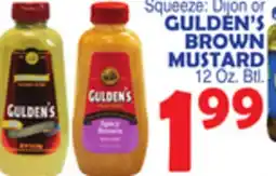 Bravo Supermarkets GULDEN'S BROWN MUSTARD offer