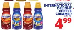 Bravo Supermarkets INTERNATIONAL DELIGHT COFFEE CREAMER offer