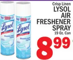C Town LYSOL AIR FRESHENER SPRAY offer
