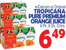 Bravo Supermarkets TROPICANA PURE PREMIUM ORANGE JUICE offer