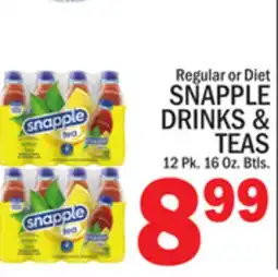 C Town SNAPPLE DRINKS & TEAS offer