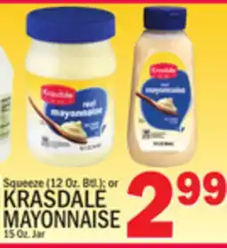 C Town KRASDALE MAYONNAISE 15 Oz. Jar offer