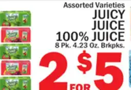 C Town JUICY JUICE 100% JUICE offer