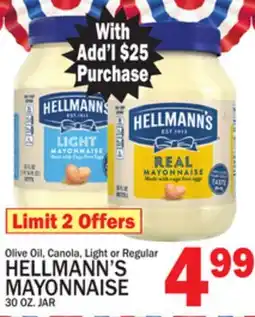 C Town HELLMANN'S MAYONNAISE offer