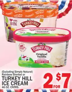 C Town TURKEY HILL RAINBOW SHERBET OR ICE CREAM offer