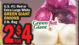 C Town GREEN GIANT ONIONS offer