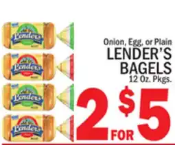 C Town LENDER'S BAGELS offer