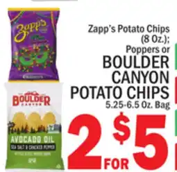 C Town BOULDER CANYON POTATO CHIPS 5.25-6.5 Oz. Bag offer