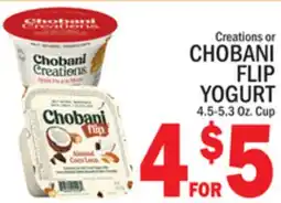 C Town CHOBANI FLIP YOGURT offer